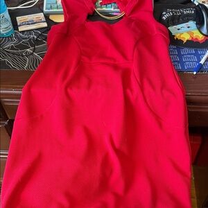 Bisou Bisou Red Sleeveless Dress